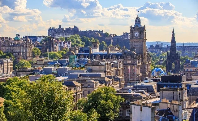 Edinburgh city by day