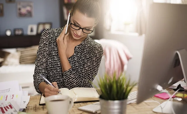 Remote worker, working from home