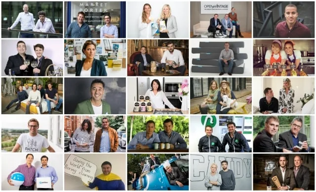 Startups 100 collage