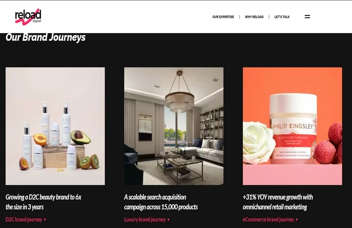 reload digital website