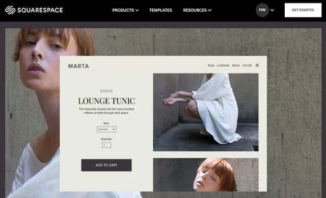 A Squarespace template