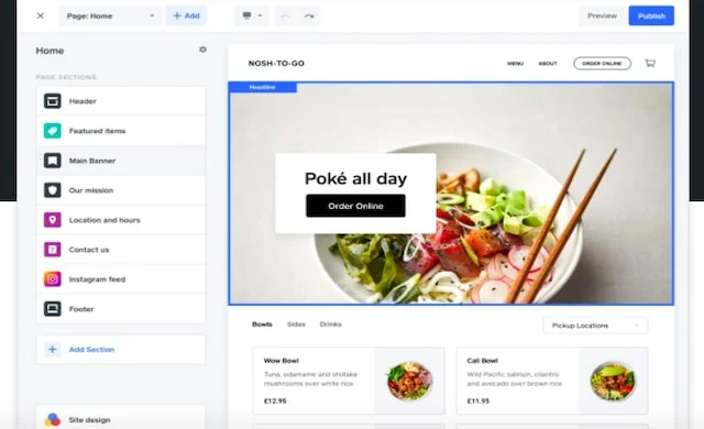 Square online design