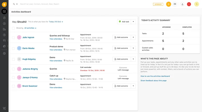 Freshsales screenshot