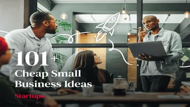Group of people in an office brainstorming