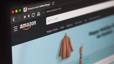 San Pellegrino terme, Italy - November 2, 2019: Internet browser with amazon store page