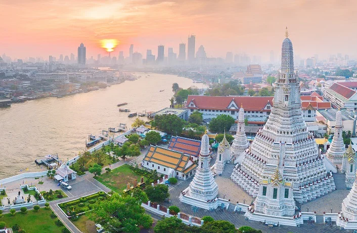 High angle view Bangkok Thailand