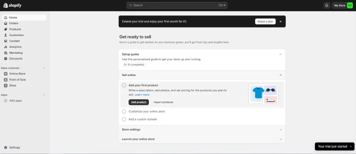 Screenshot of the Shopify POS setup guide page