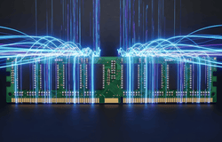 An image of a memory chip