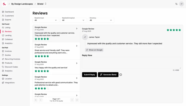 Recent reviews build consumer trust, and improves your businesses online viability. Source: Paydough