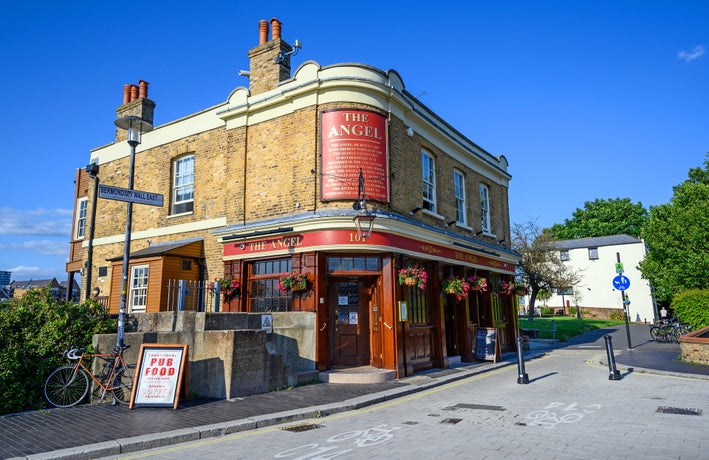 The Angel Pub in London, England