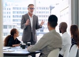 business founder and employees