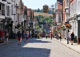 UK sunny high street