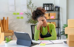 struggling business owner