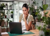 Woman at laptop