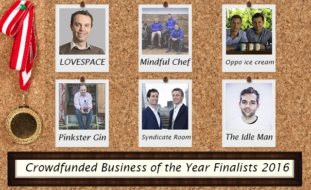Startups Awards 2016 Crowdfunded Business of the Year Finalists