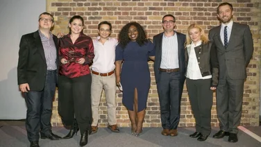 Schmidt Palmers Green winning an award at the Startups Awards 2015