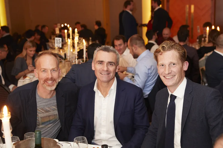 Jon Wright and Giles Brook with Ian
