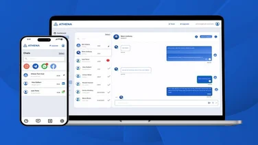 desktop and mobile view of Athena AI