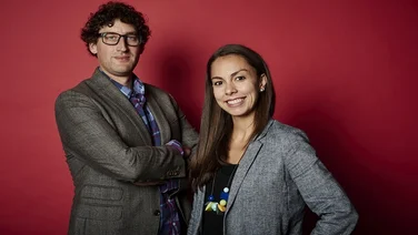 John Talbott and Madeline Parra of Twizoo